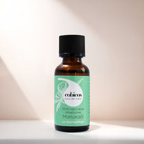 cobicos 100% reines ätherisches Manukaöl in brauner Glasflasche 30 ml mit Kinder-Sicherheits-Schraubdeckel